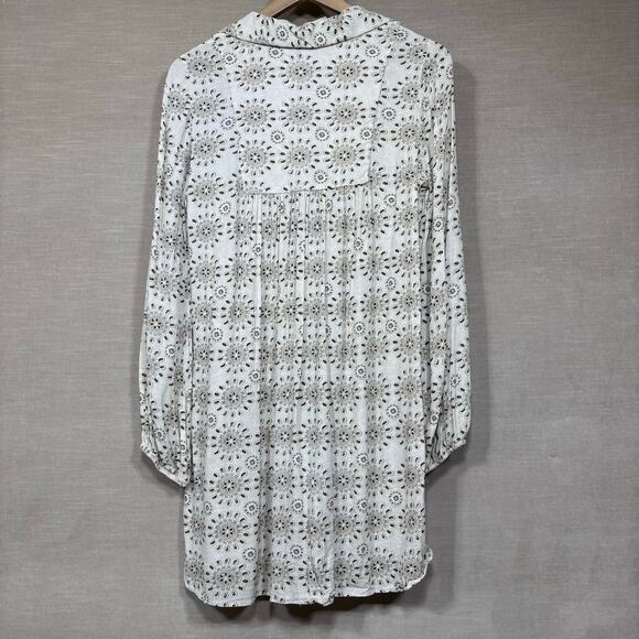 Zara Woman Eyelet Lace Dress Medium Romantic Chic Boho Indie Retro Parisian - Picture 2 of 7